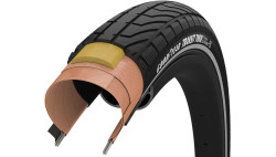 Покришка 27.5x2.00 (50-584) GoodYear Transit Tour S3: Protection, Wire, Black + reflective strips, 60tpi