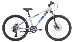Велосипед 24" Apollo NEO Disc+ 7s boys Brushed alloy / Blue / Black