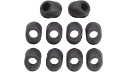 Заглушка та направляючі в раму JAGWIRE CHA160, 5mm Brake Housing (2mm Frame), чорні (10шт)